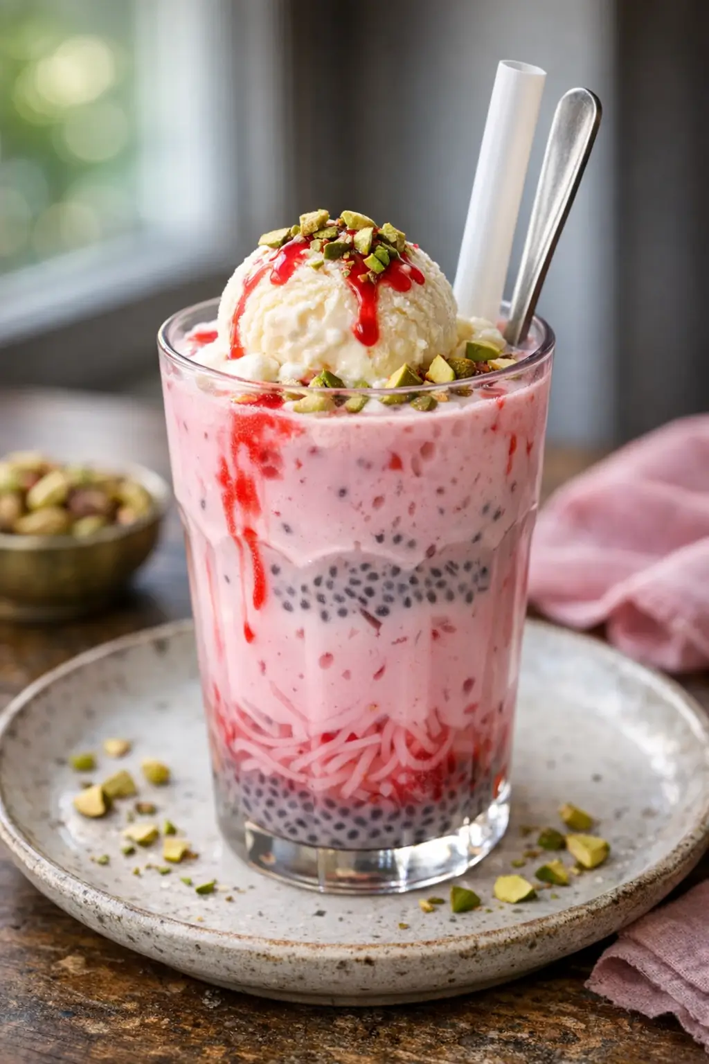 Falooda Milkshake Made Easy: Creamy Layers, Rose Magic