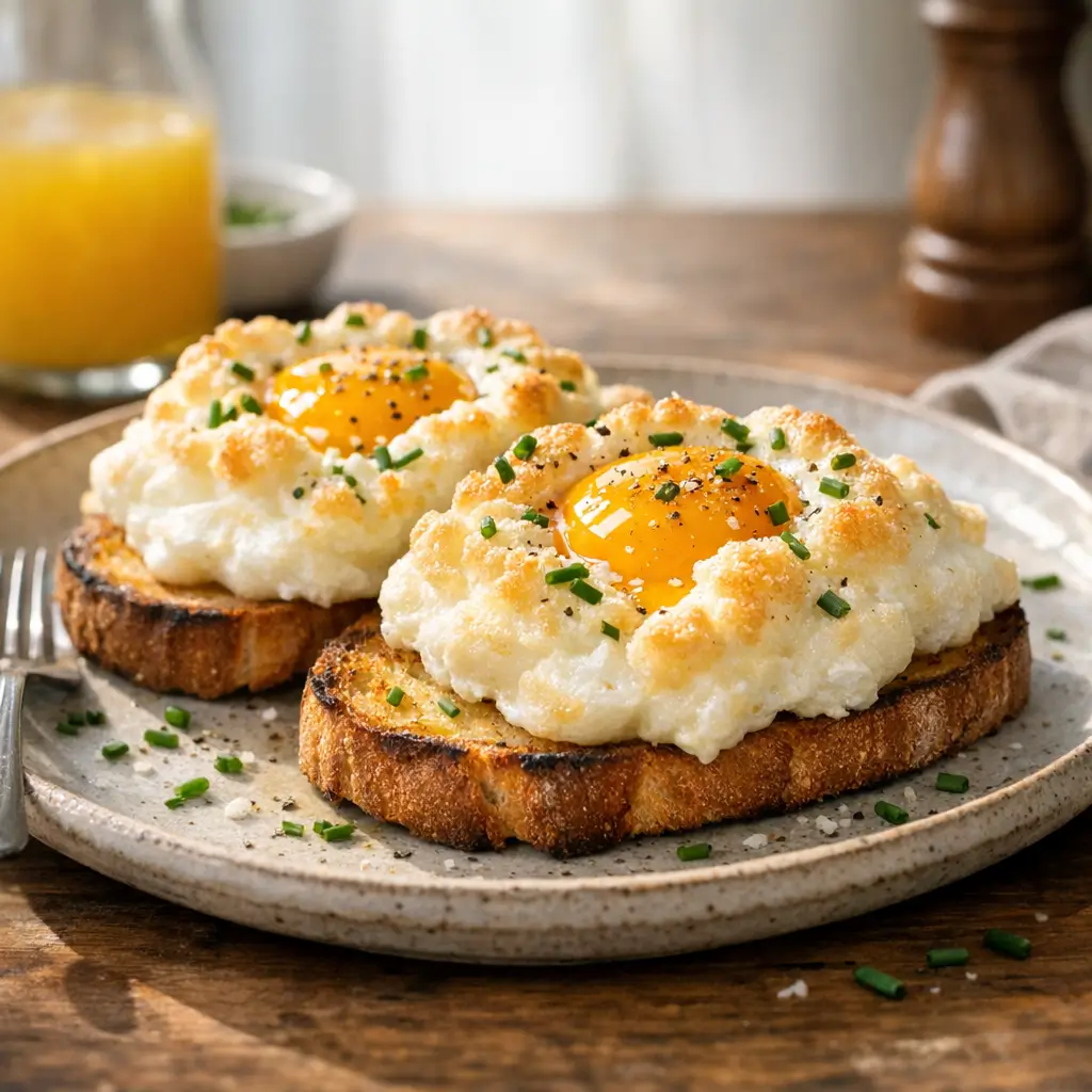 Fluffy Cloud Eggs in 15 Minutes, Light and Elegant