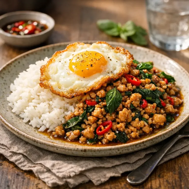 Quick Thai Basil Chicken with Saucy Heat and Crunch