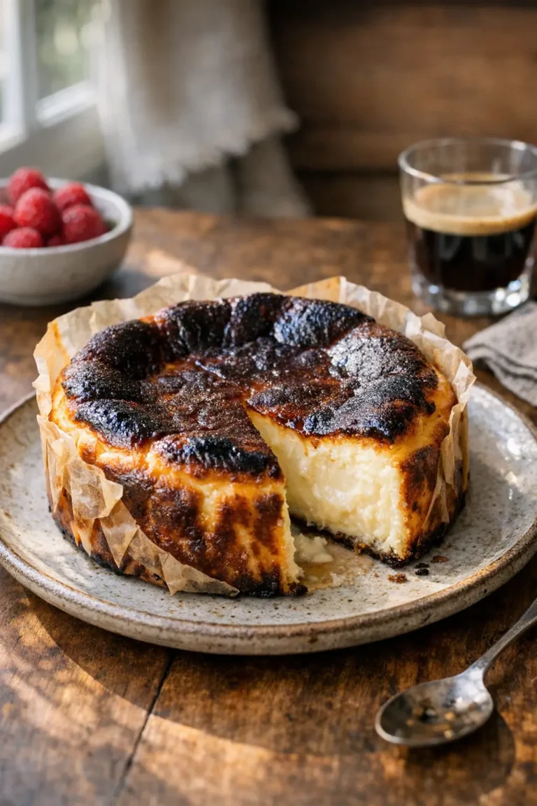 Basque Cheesecake Made Easy: Burnt Top, Creamy Center