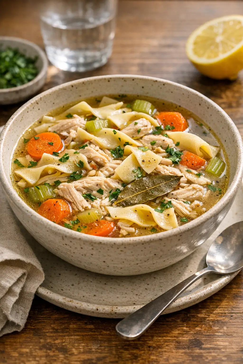 Classic Chicken Noodle Soup with Real Weeknight Speed