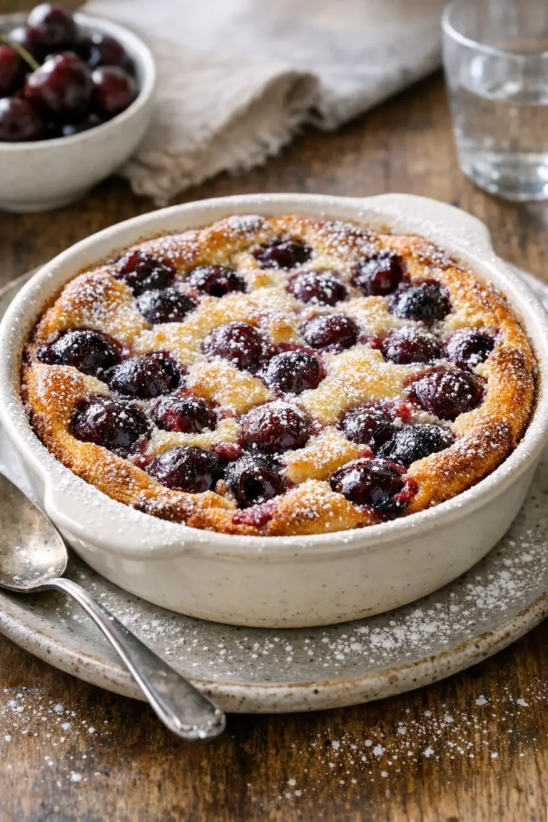 Weeknight French Clafoutis with Juicy Cherries, Simplified