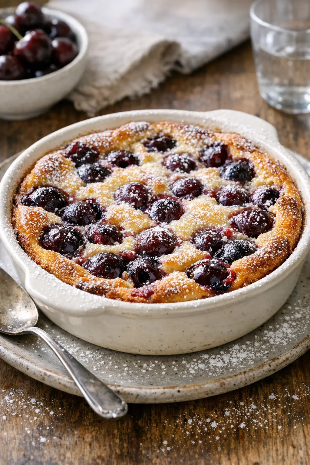 Weeknight French Clafoutis with Juicy Cherries, Simplified