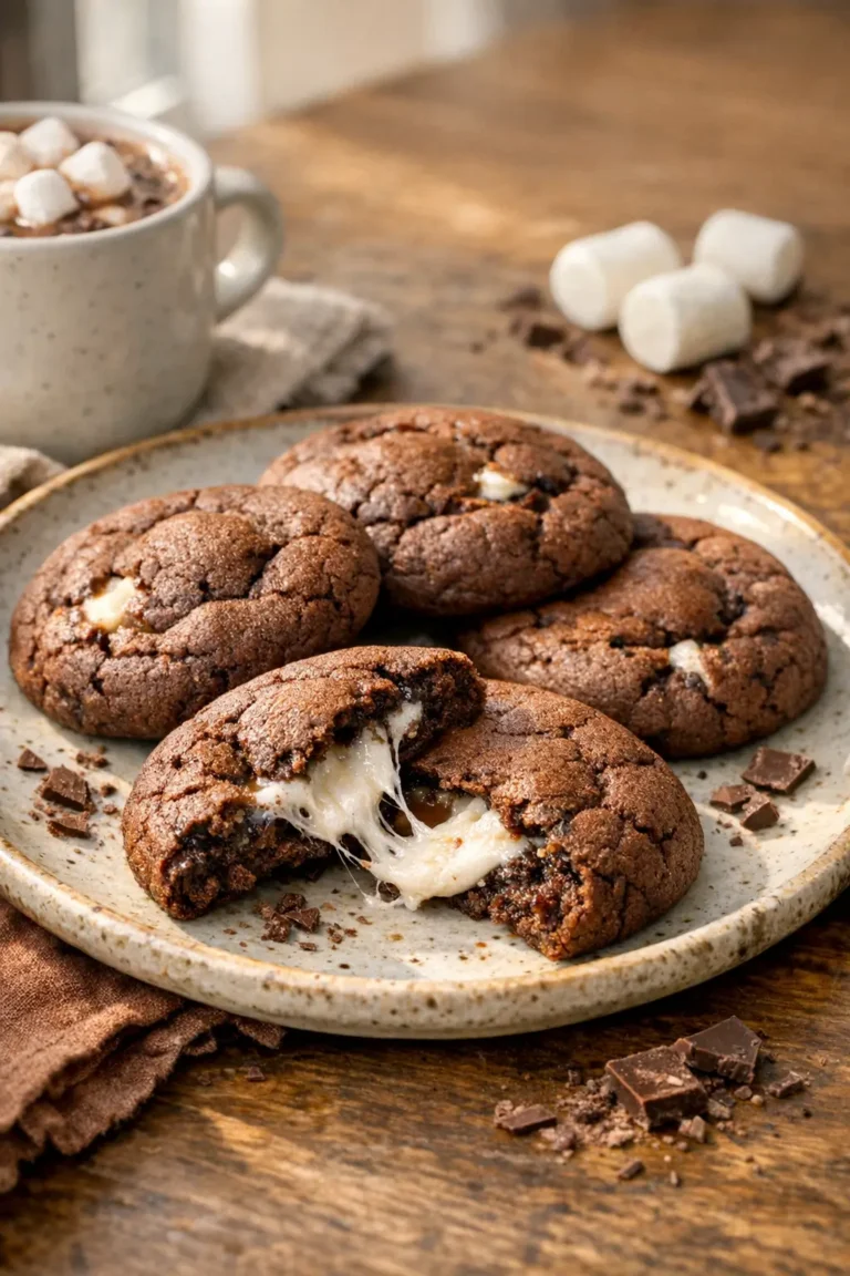 Hot Cocoa Marshmallow-Stuffed Cookies, Gooey Centers Fast