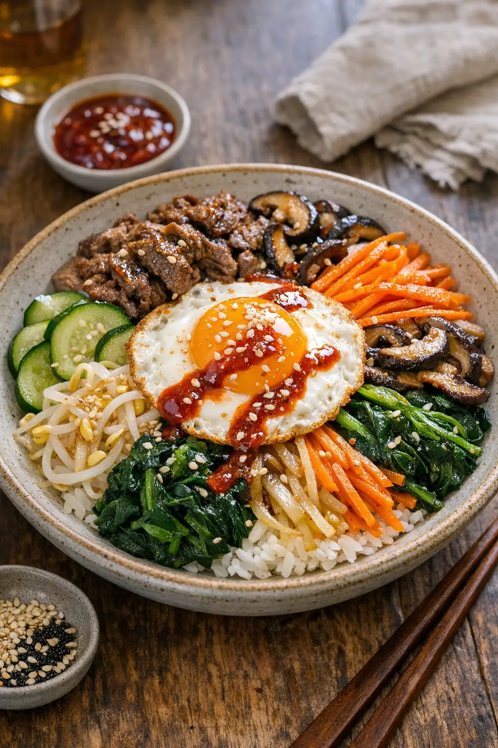 Korean Bibimbap Made Simple: Colorful Bowls, Big Flavor