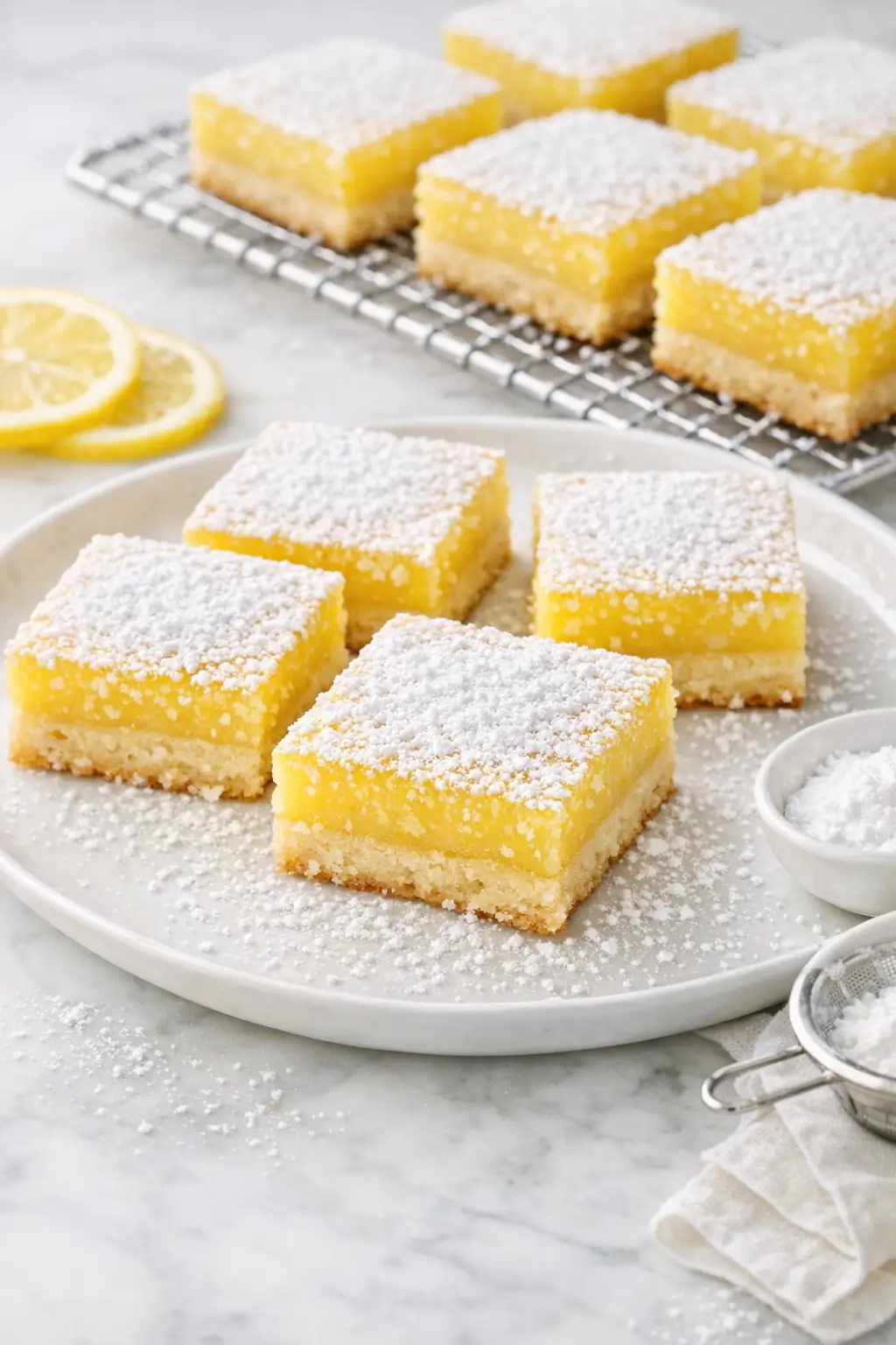 Lemon Bars With Shortbread Crust for Spring Parties