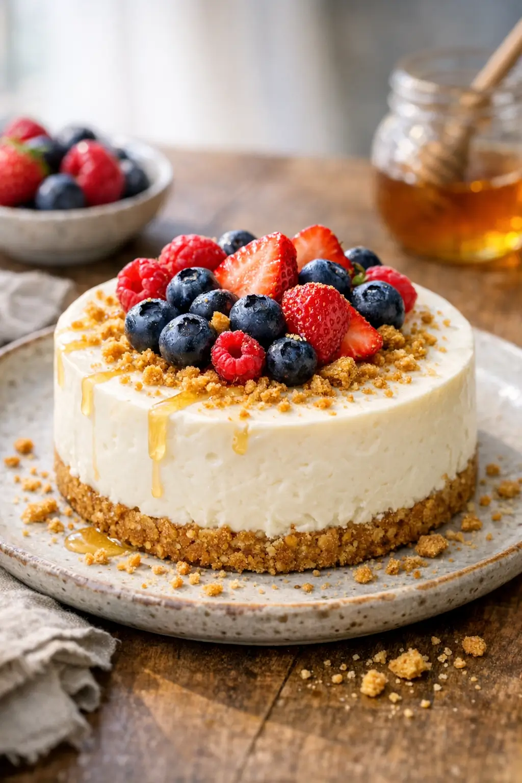 Japanese Cheesecake, No-Bake: Creamy Yogurt, Cookie Magic