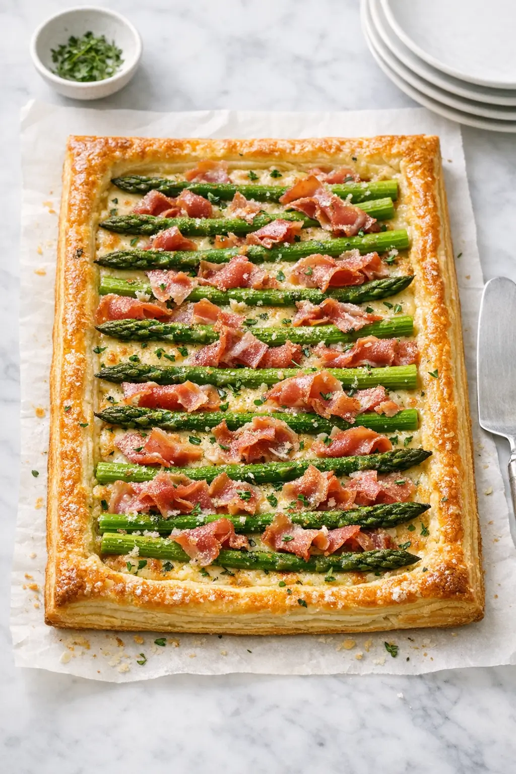 Asparagus and Prosciutto Tart for Easy Spring Brunch