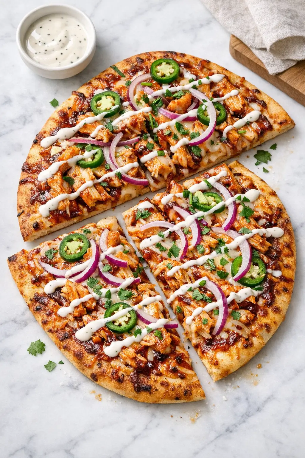 BBQ Chicken Flatbread for Easy Weeknight Dinner