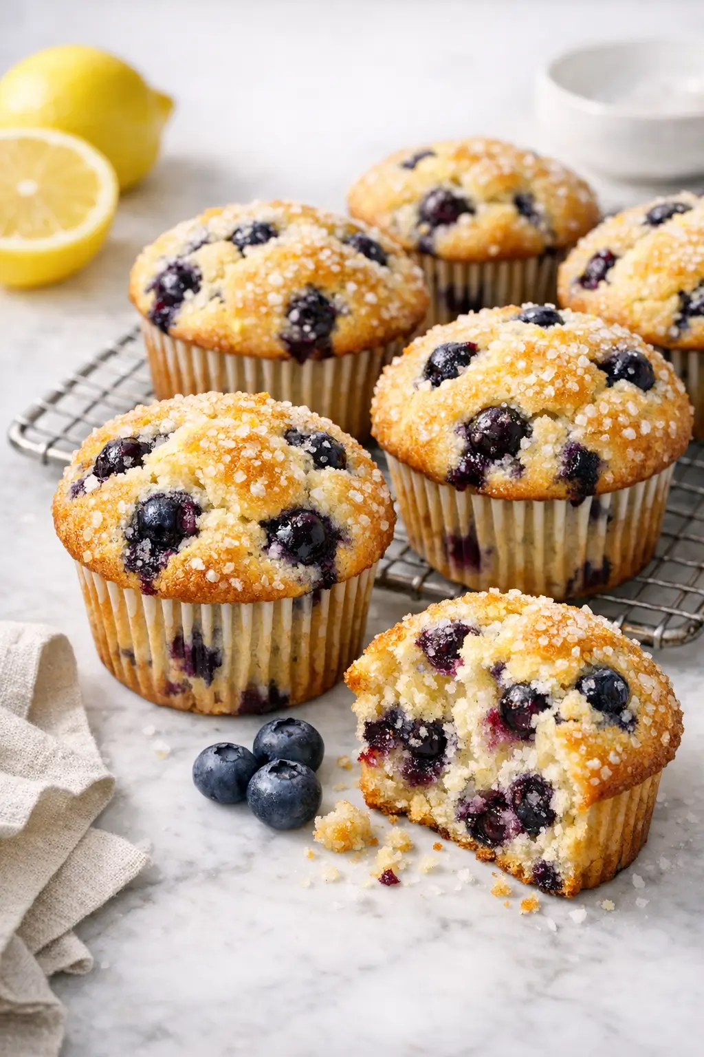 Blueberry Lemon Muffins for Relaxed Weekend Baking