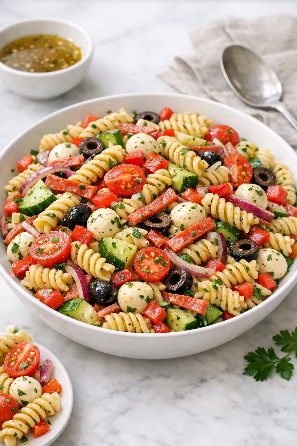 Cold Pasta Salad with Bright Italian Vinaigrette
