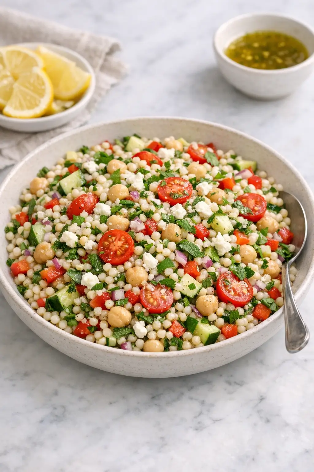Lemon Herb Couscous Salad for Easy Potlucks