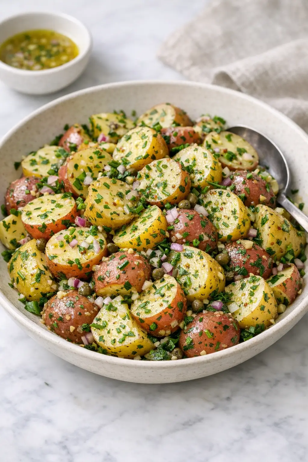 No Mayo Potato Salad With Dijon and Herbs