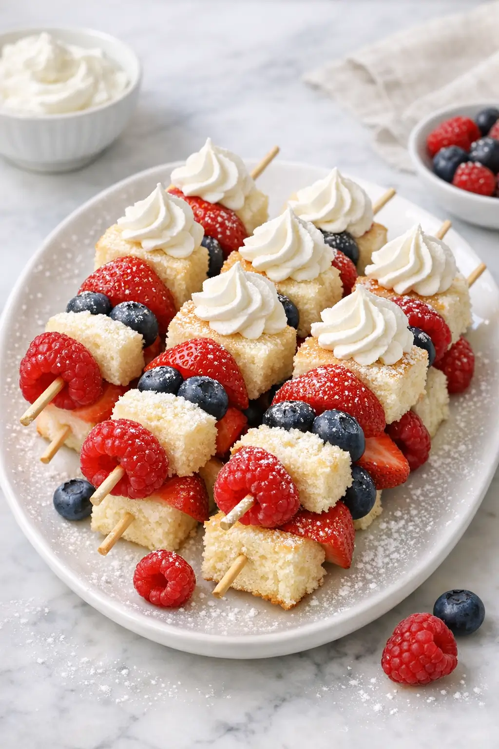 Berry Shortcake Skewers for Easy Summer Parties