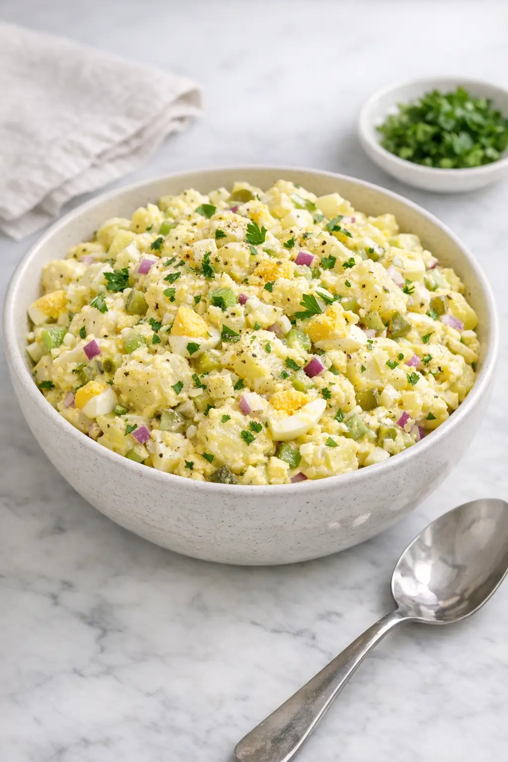 Classic Potato Salad with Eggs and Mustard