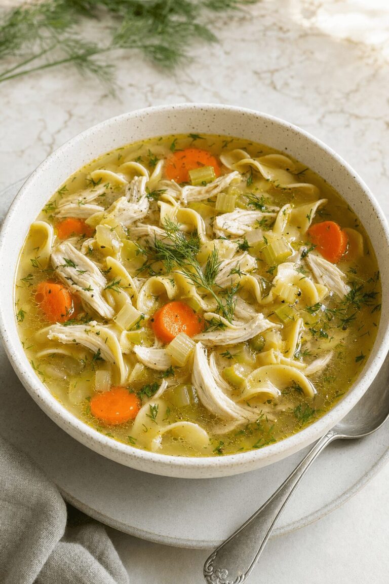 Cozy Chicken Noodle Soup for Late Summer Nights