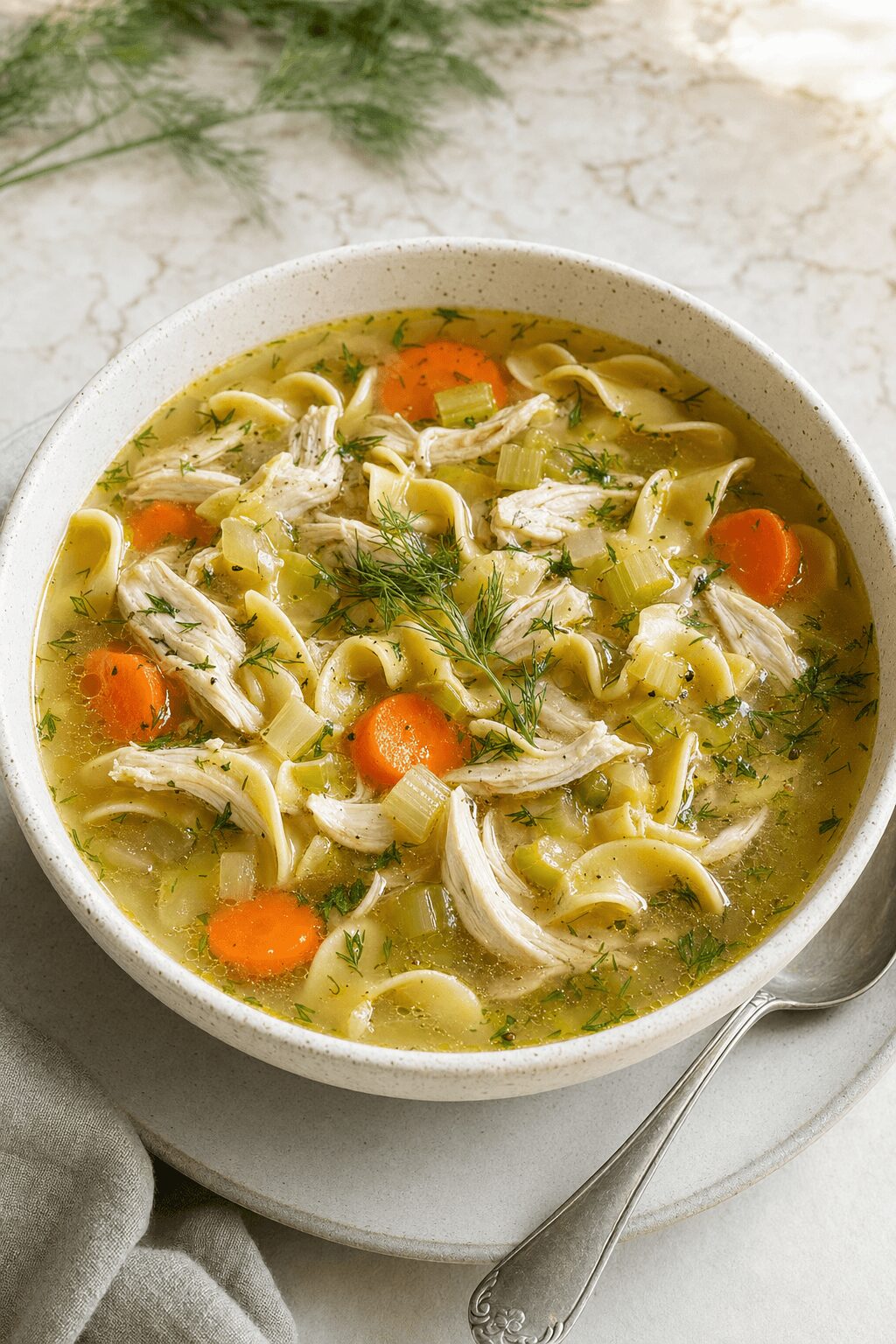 Cozy Chicken Noodle Soup for Late Summer Nights