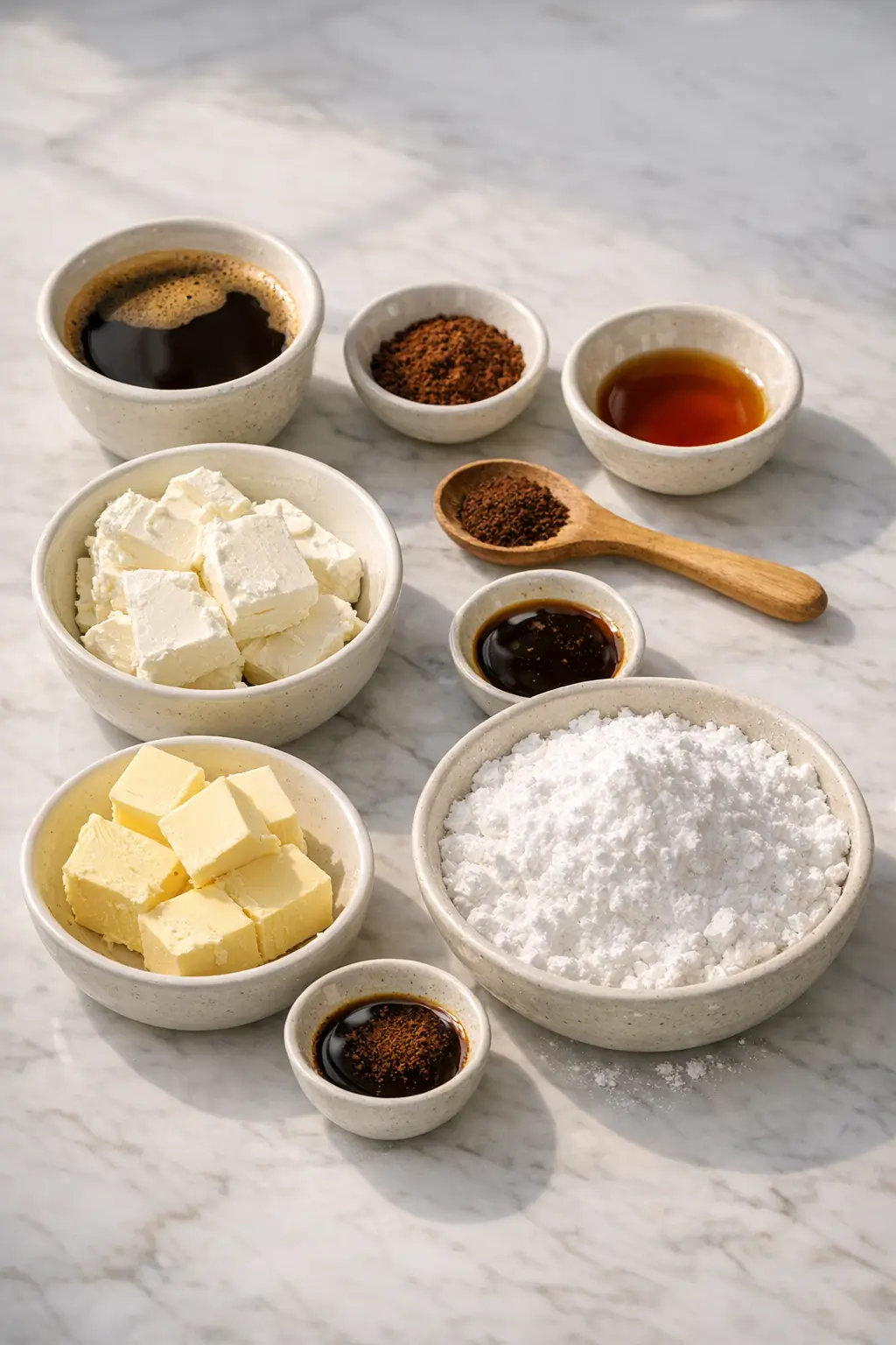 Fresh ingredients for Espresso Cake Filling That Elevates Cakes Fast