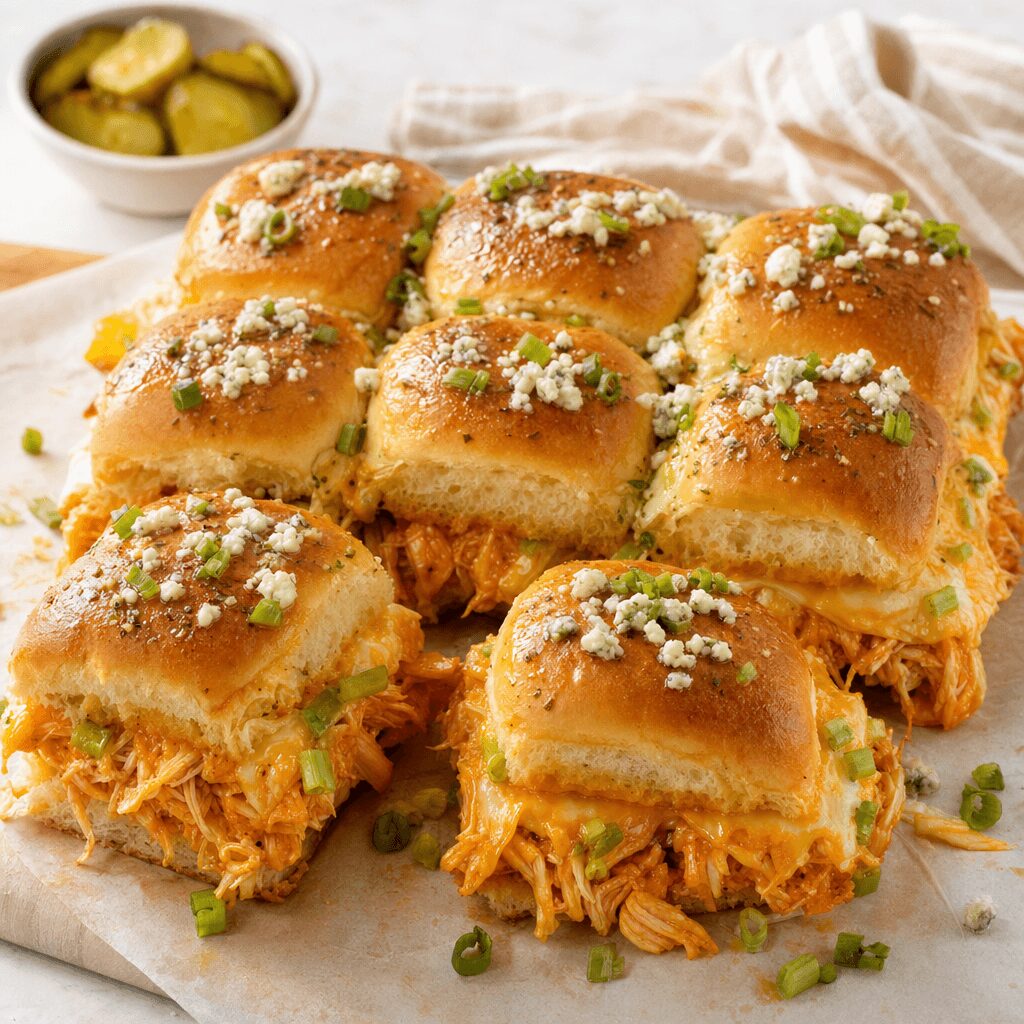Football Tailgate Buffalo Wing Chicken Sliders Fast