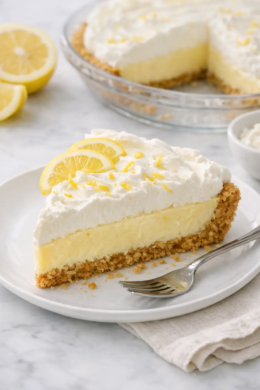 Lemon Icebox Pie with Graham Cracker Crust Made Easy