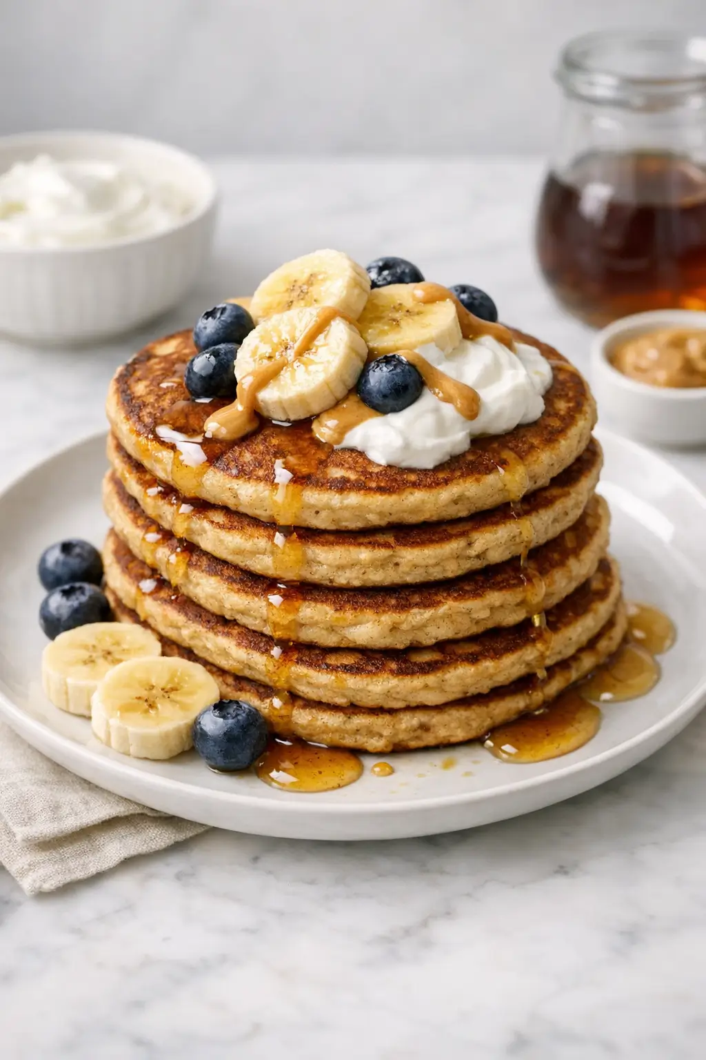 Protein Pancakes With Banana and Oats, Fast