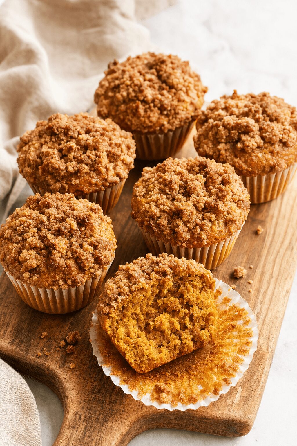 Pumpkin Spice Muffins with Streusel for Easier Mornings