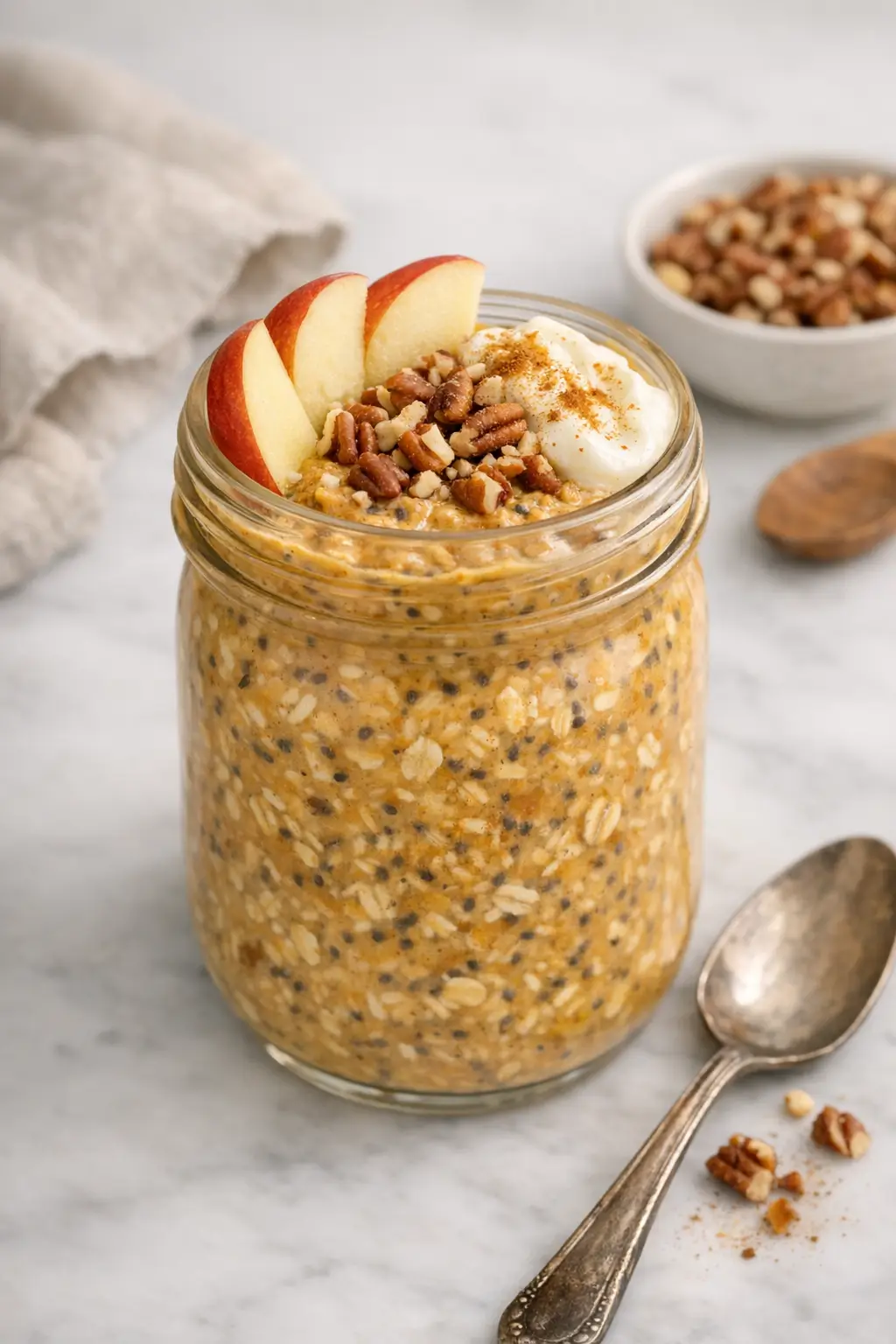 Pumpkin Spice Overnight Oats for Early Fall