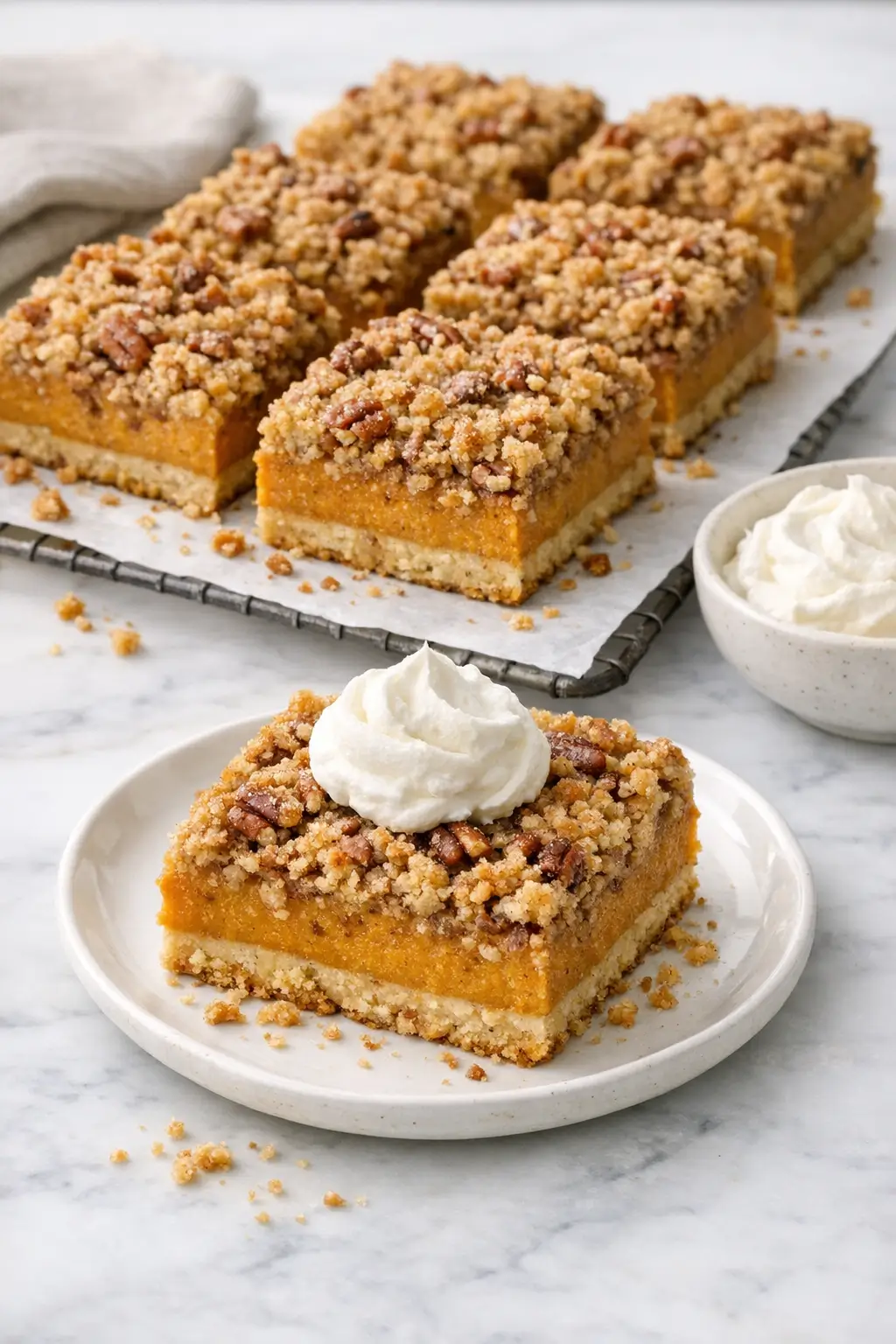 Sweet Potato Pie Bars with Brown Sugar Ease