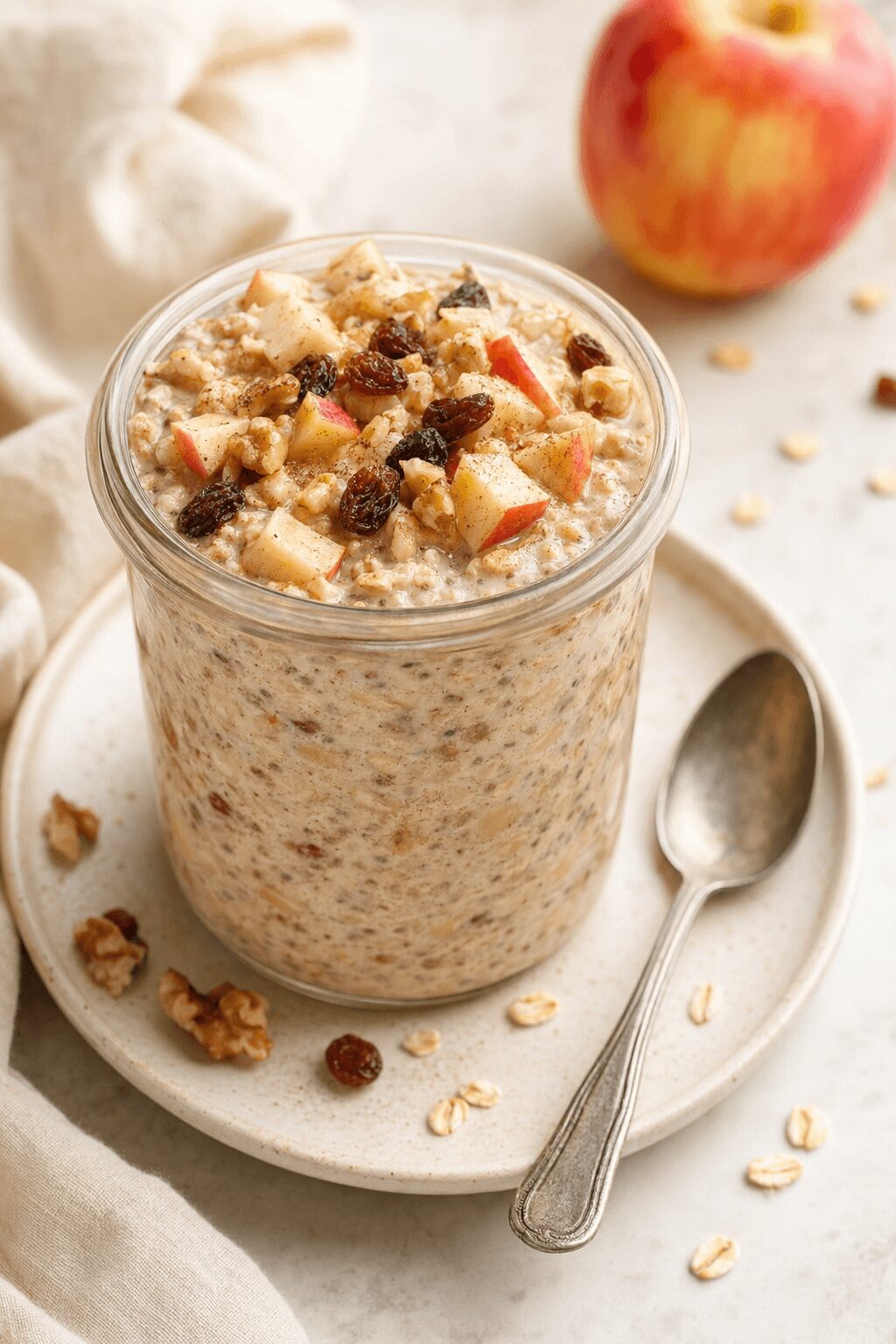 Apple Cinnamon Overnight Oats That Actually Keep You Full