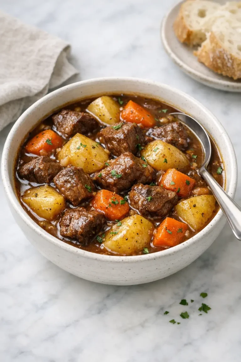 Cozy Beef Stew with Potatoes and Carrots