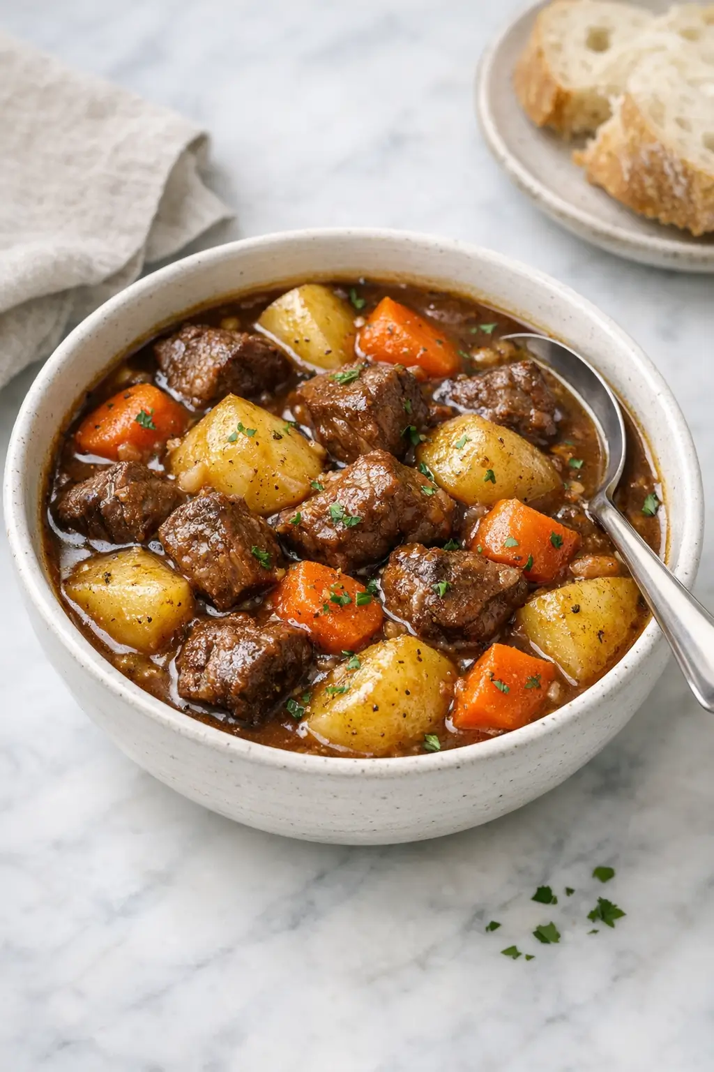 Cozy Beef Stew with Potatoes and Carrots