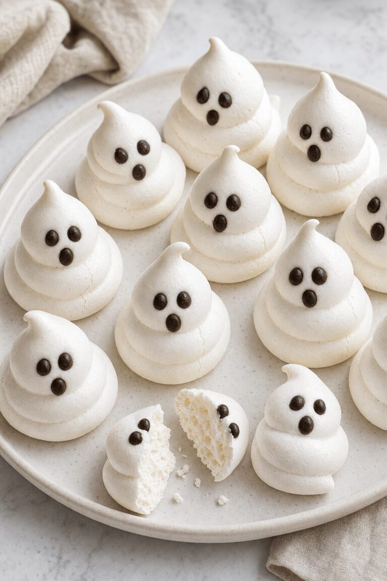 Ghost Meringue Cookies That Stay Crisp Overnight