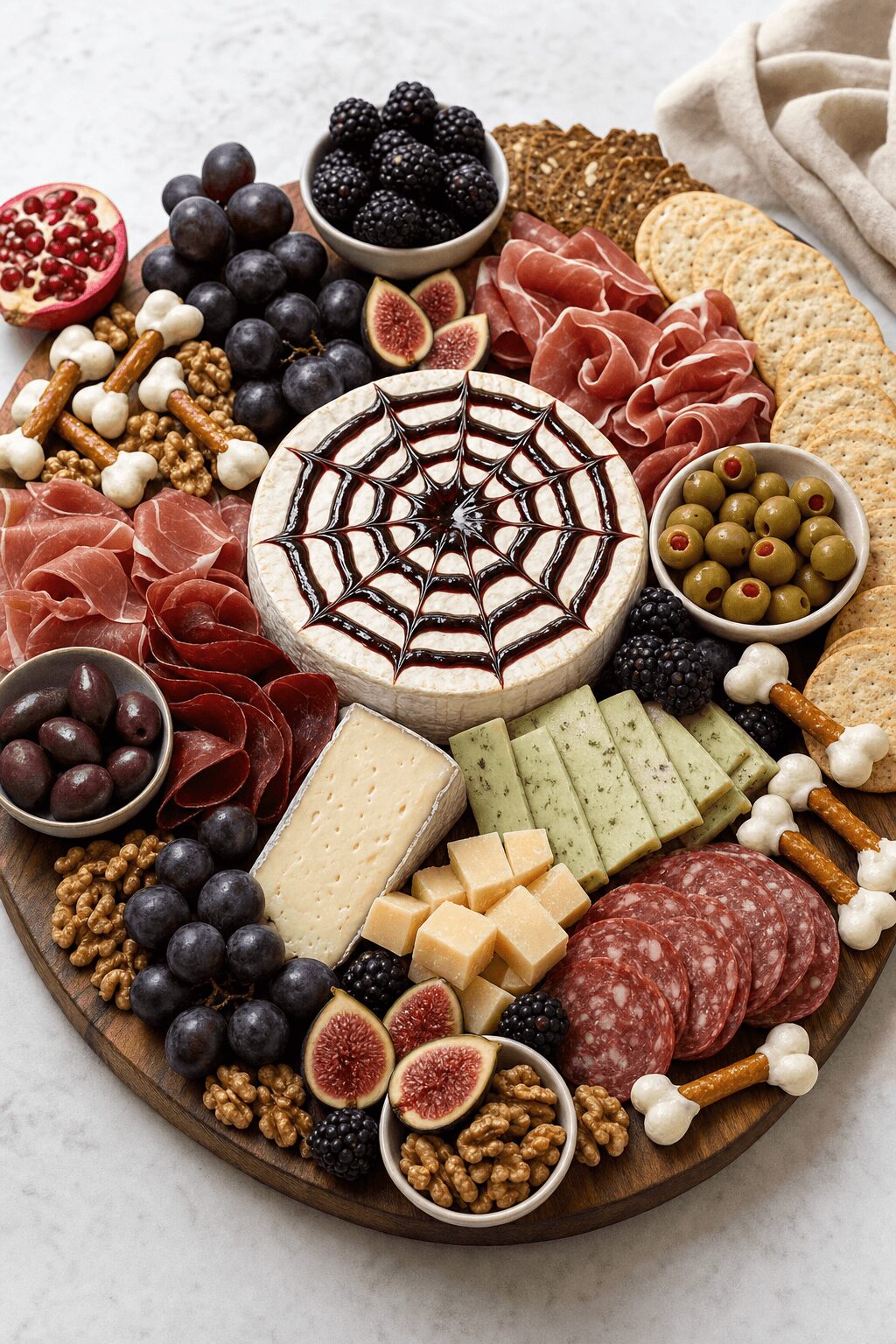 Halloween Party Charcuterie Board That Looks Spooky