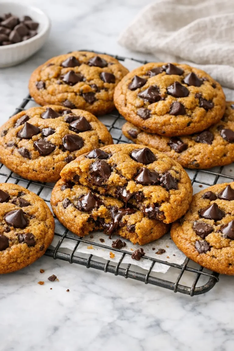 Pumpkin Chocolate Chip Cookies with Chewy Centers