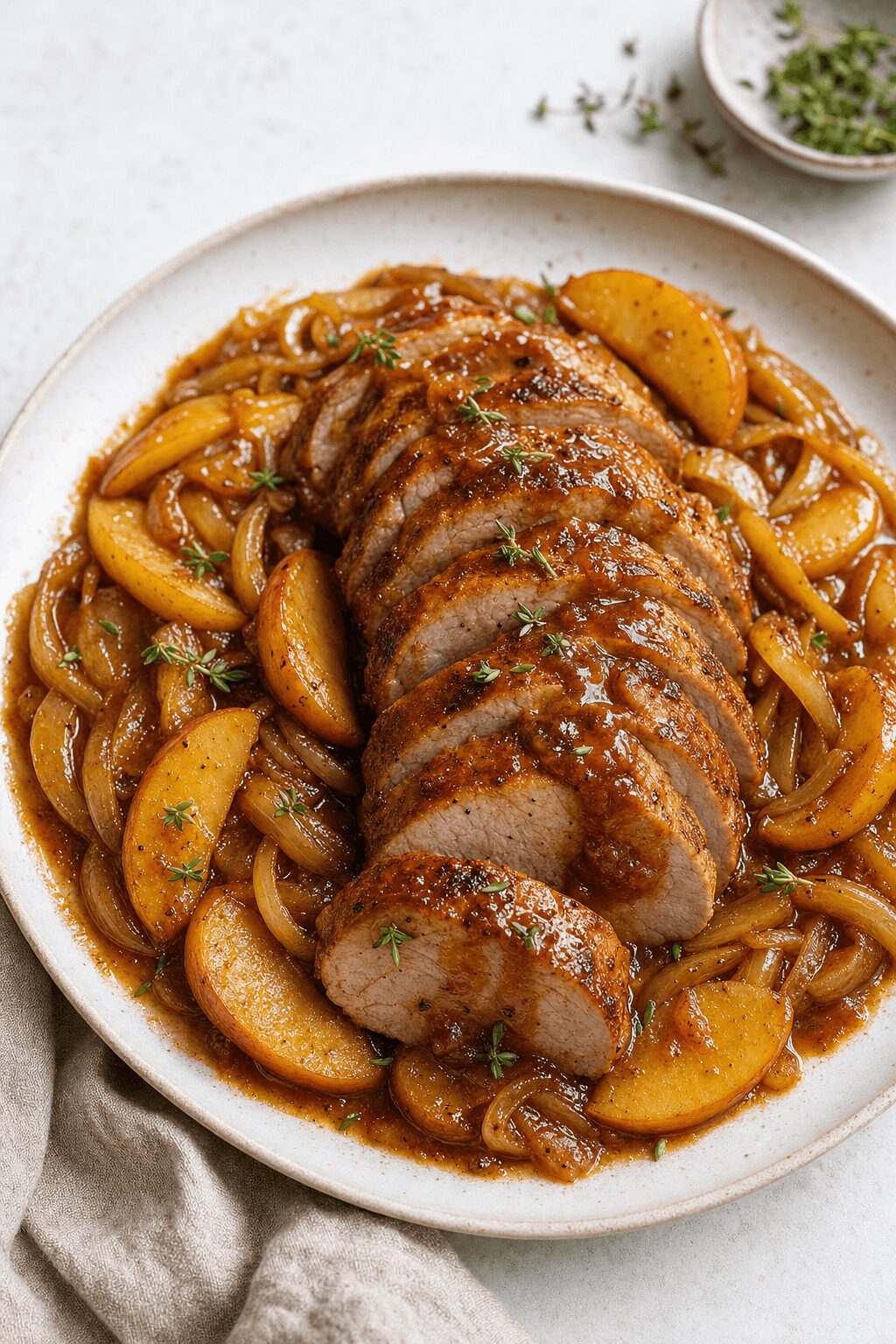 Spiced Apple Butter Pork Tenderloin That Tastes Like Fall