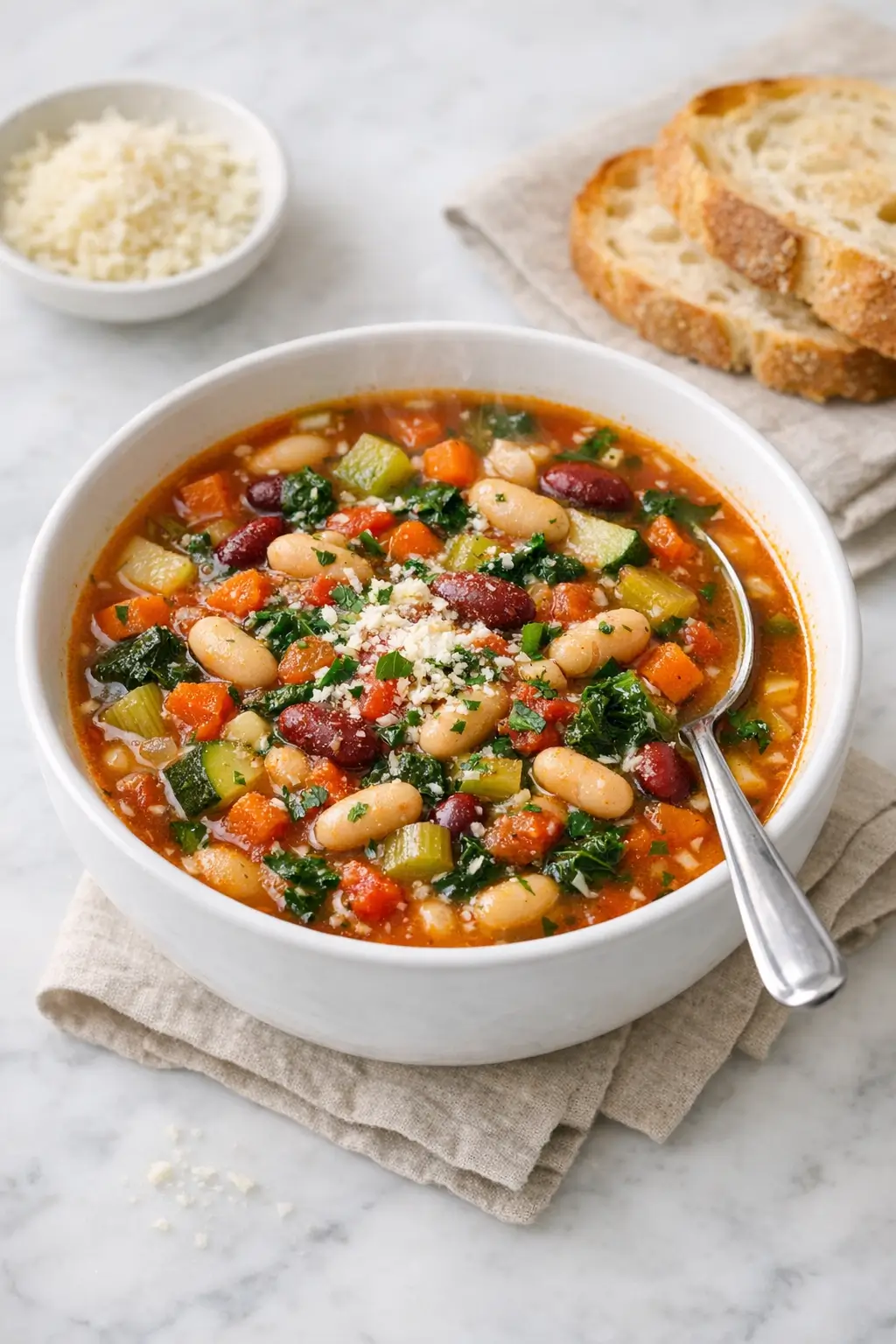 Vegetable Soup with Beans for Easy Fall Prep